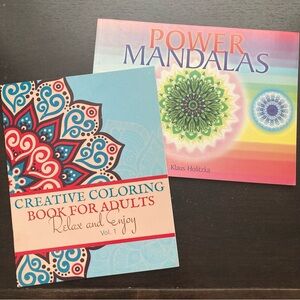 2 Mandala coloring books ☸️